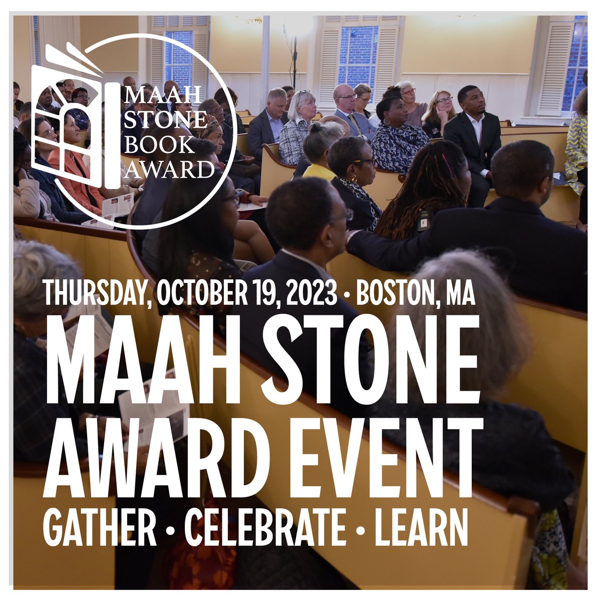 What will you LEARN at the 2023 MAAH Stone Book Award Event on October 19th? Register today to find out! In-person reception at the African Meeting House @ 5:30pm; Awards presentation (also live-streamed) at 6:30pm (ET). bit.ly/maahstone23 <a href="/maahmuseum/">Museum of African American History</a> #MAAHStone2023