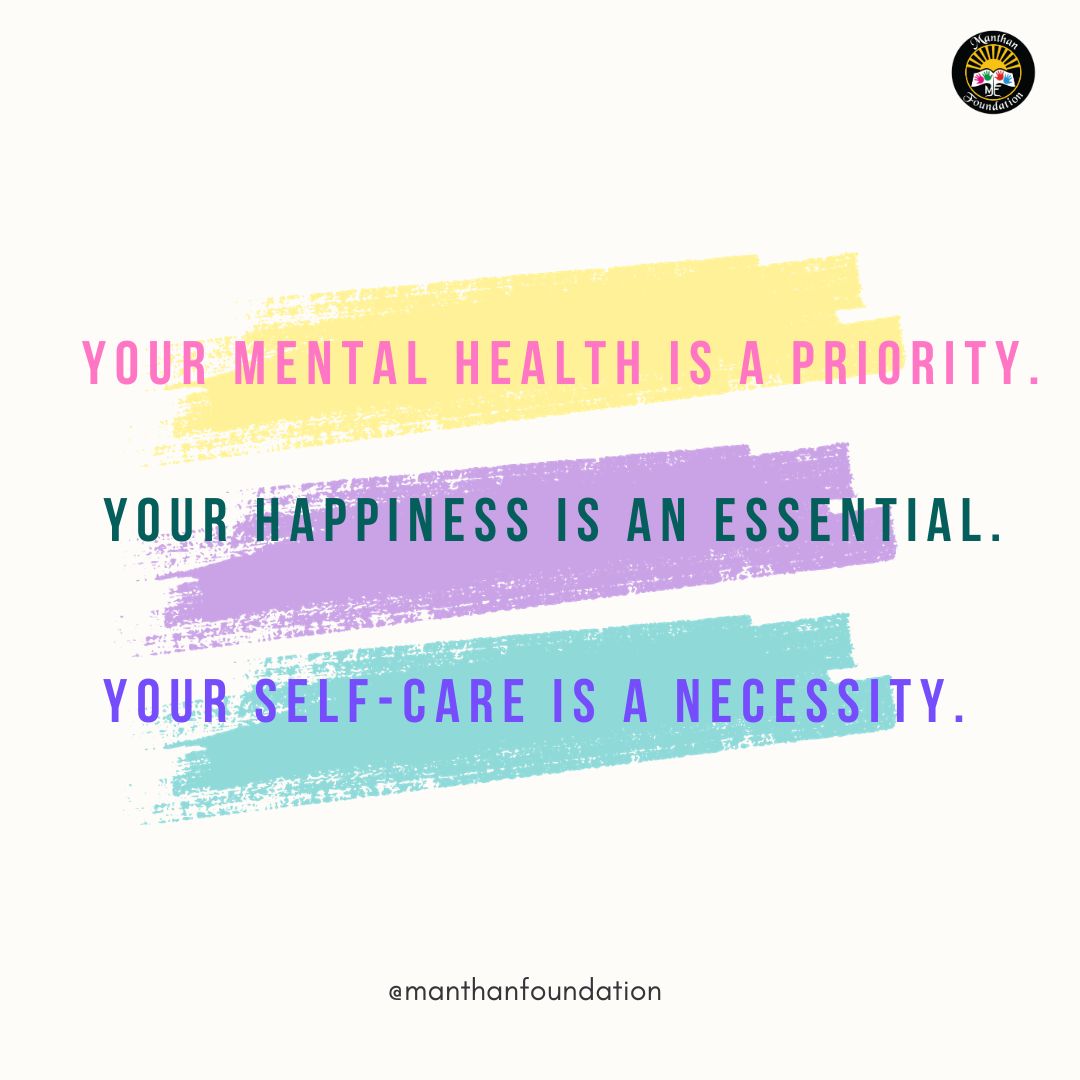 saritashukla's tweet photo. Including activity or thoughts or following a lifestyle #mindful towards your own #mentalhealth is not being selfish 

Be Unapologetic towards #selfcare😊

#mentalhealth #emotionalintelligence #MentalHealthMatters https://t.co/LfNLw29Ac4