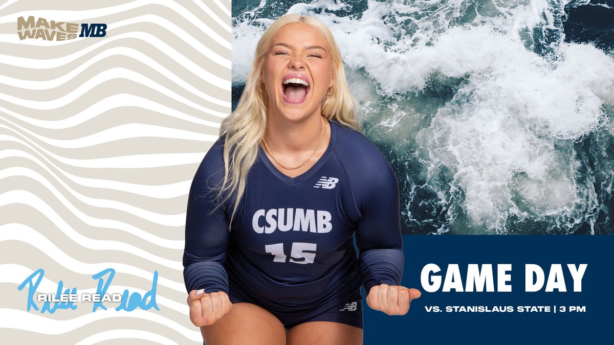 Enjoy your Saturday afternoon by cheering on the <a href="/CSUMBvolleyball/">CSUMB Volleyball</a> game! 🔥 👏 #MakeWavesMB