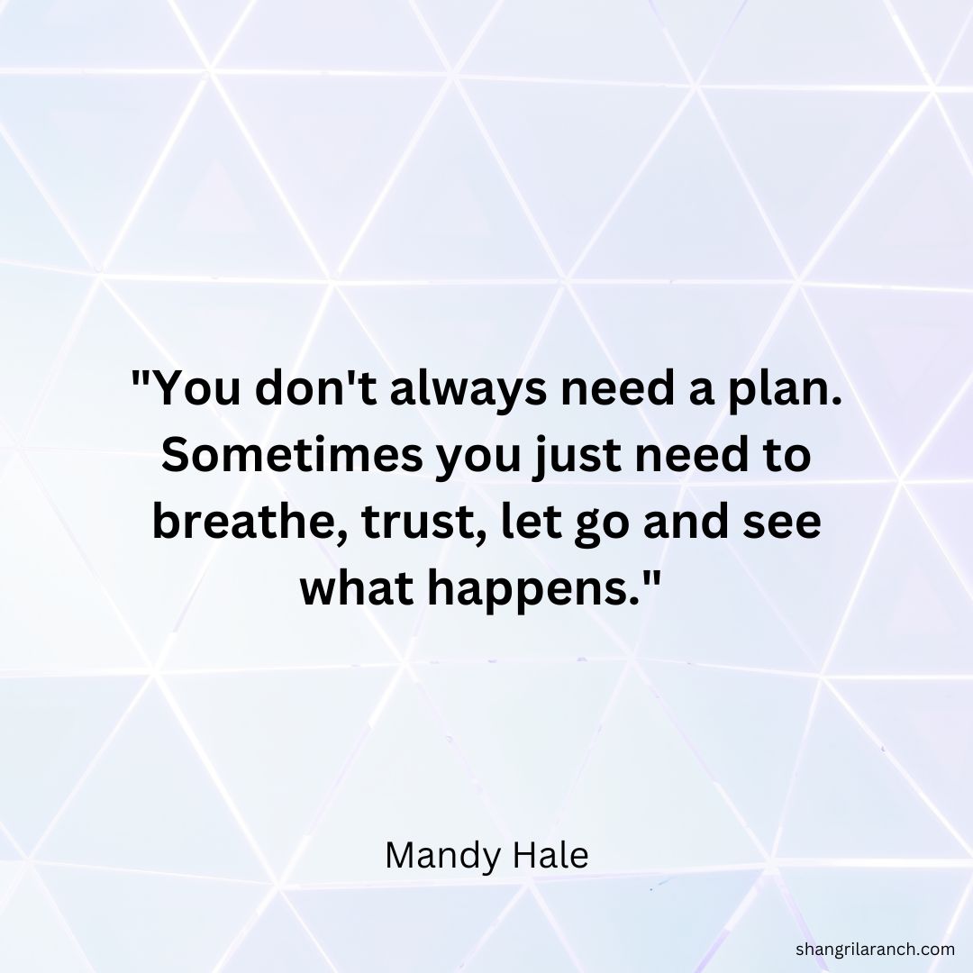 Take a deep breath and trust in the process - it's time to let go and see what magical things happen! #LetGoAndTrust #MysteryAndMagic 🔮 shangrilaranch.com