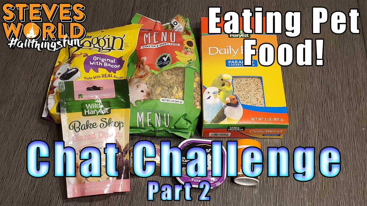 stevesworld4's tweet photo. Our first Chat Challenge video is live! Come watch us eat pet food! https://t.co/KzBNU3FCvr #YouTube #YouTuber #ChatChallenge https://t.co/rCARr0FgFg