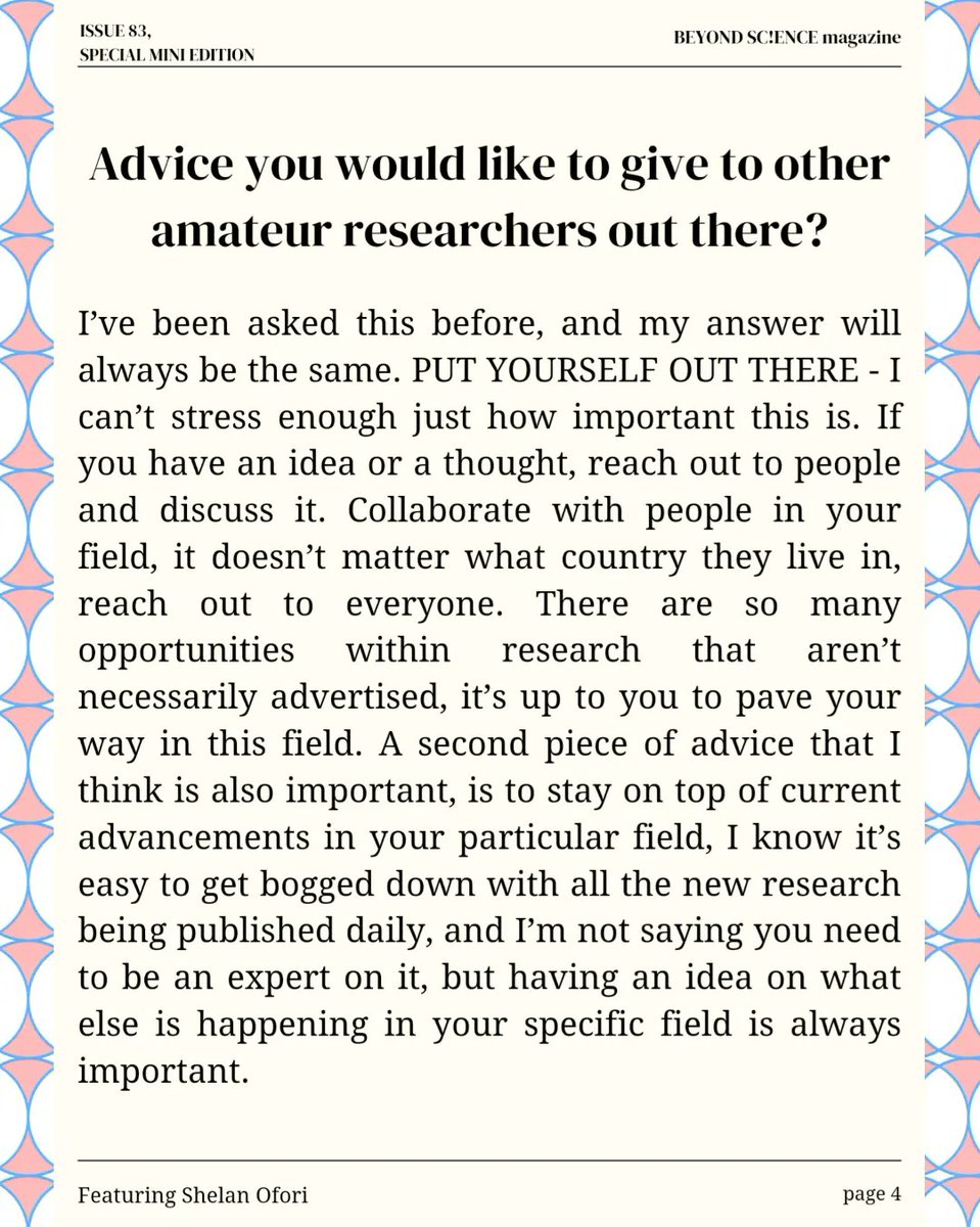 BEYOND SC!ENCE magazine tweet media