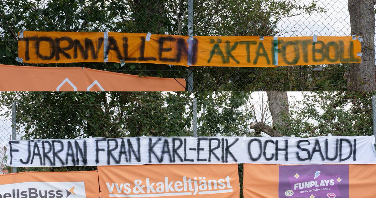 TornsIF1965's tweet photo. Torn Ultras budis inför dagens match. En hyllning till fotbollens själ. https://t.co/AL4ldpXzc7