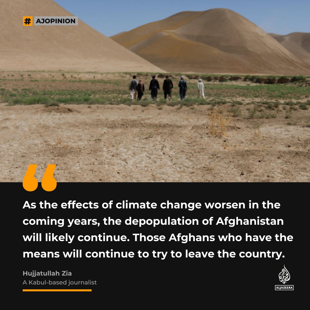 Peace has not stopped Afghanistan’s depopulation — #AJOpinion by <a href="/Ziahujjat/">Hujjatullah Zia</a>.

🔗: aje.io/z09cwj
