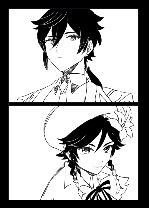 ちょい前にお題箱で鍾ウェンいただいてたんですけど、どうしても私の中ではこの2人がここから進まないので風神引いて何か閃いたら描きます。
今だとお酒飲んでるイメージしかなく....... 