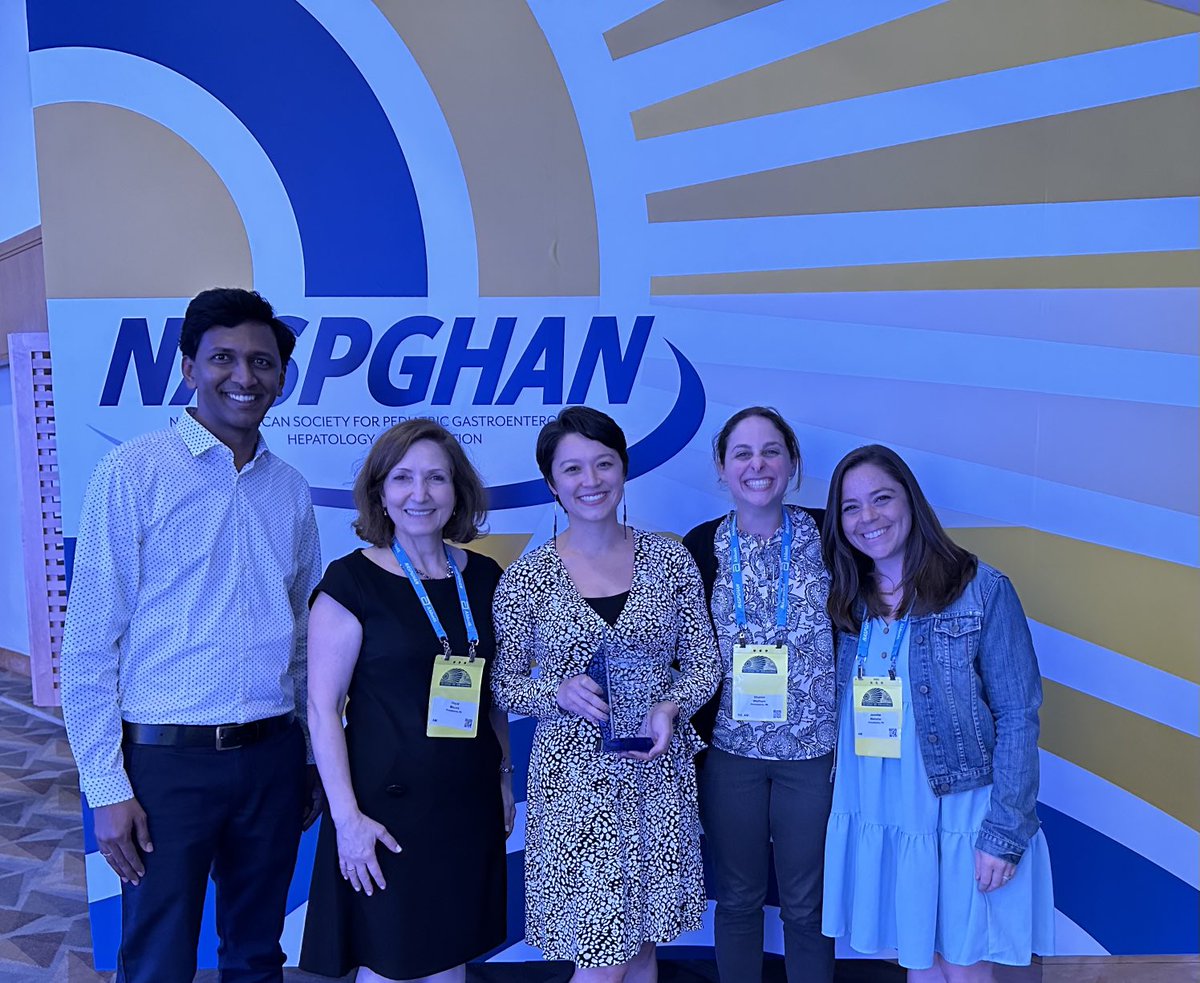 What a wonderful motility team we have at CHOP. Congratulations Naomi for receiving the Young Investigator Award It is so wonderful to celebrate together #chop