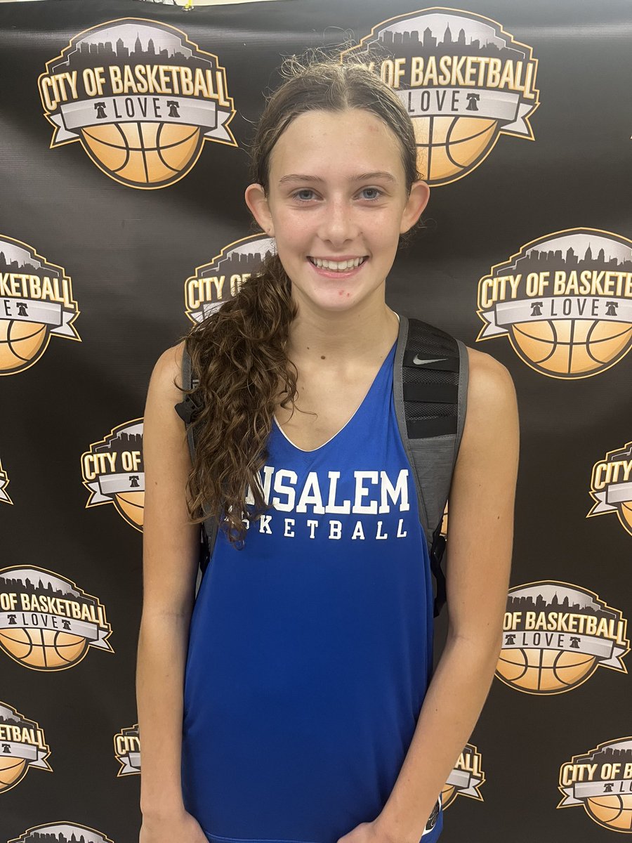 ‘26 Analyse Intenzo 📸 (Moorestown) stuffs sheet w/ 11 pts, 2 ast, 6 reb, 2 blk, 2 stl in <a href="/rebelsbballacad/">Rebels Basketball</a>/<a href="/Bensalem_GBBall/">Bensalem Girls Basketball</a> win over Great Valley. ‘24 Julia Curran scores 16 (3👌) for GV. <a href="/hooplove215/">CityofBasketballLove</a> #CoBLFallClassic