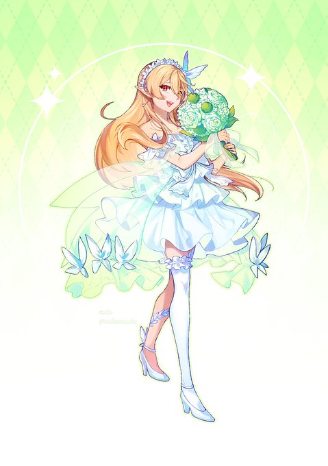 「fairy white dress」 illustration images(Latest)｜2pages