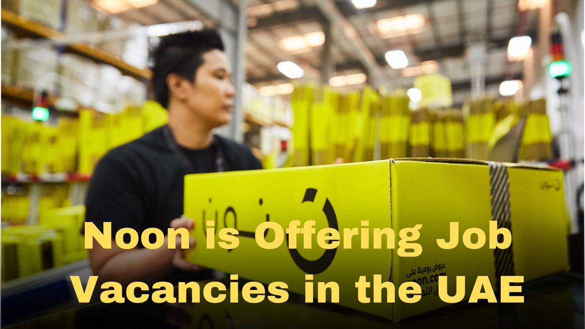 Noon is Offering Job Vacancies in the UAE with Salaries up to 10,500 Dirhams! 
dailyprice.com.pk/noon-job-vacan…
#jobatnoon #noonjob #JobinUAE #jobs #jobseekers #jobopportunity #jobopening #jobopportunities #jobalert2023 #jobsuae