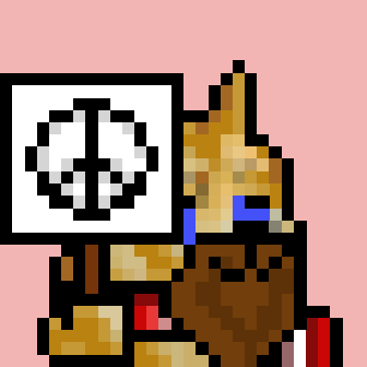 PennybagsCX's tweet photo. There's a #RealDogePunk NFT for every occasion, and this one says it all ...

I wish the world would just stop fighting 😢

Check out the whole 10,000 piece collection that minted out in under 22 hours on $DC / #Dogechain, and still commands a floor price 10x above mint price: https://t.co/LiFpupzEHb
