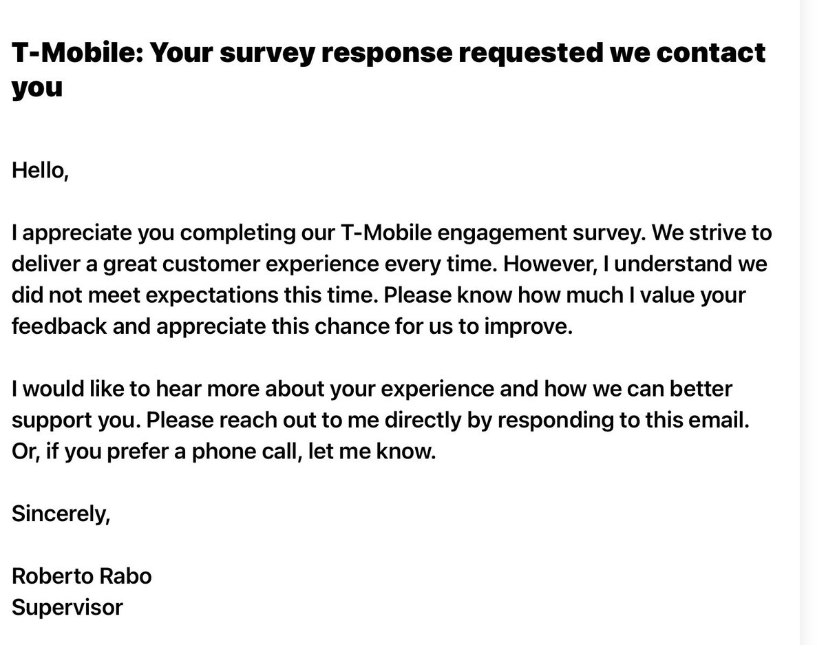 Gobluejw's tweet photo. @TMobile @TMobileHelp I've responded to the pictured email three times since Monday afternoon and have yet to receive a response. https://t.co/sb1M0ehiPd