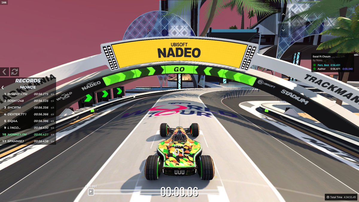 This one took me way too long xdd
I tried to get AT when the map was TOTD but couldn't drive faster than a .6 after 4 hours for some reason, and tried it again today and got 2 pbs in 30min with the AT on the second one... Very fun map tho

EOZAL by <a href="/Novu31/">Novu</a> &amp; Choum✅(TOP 10 world)