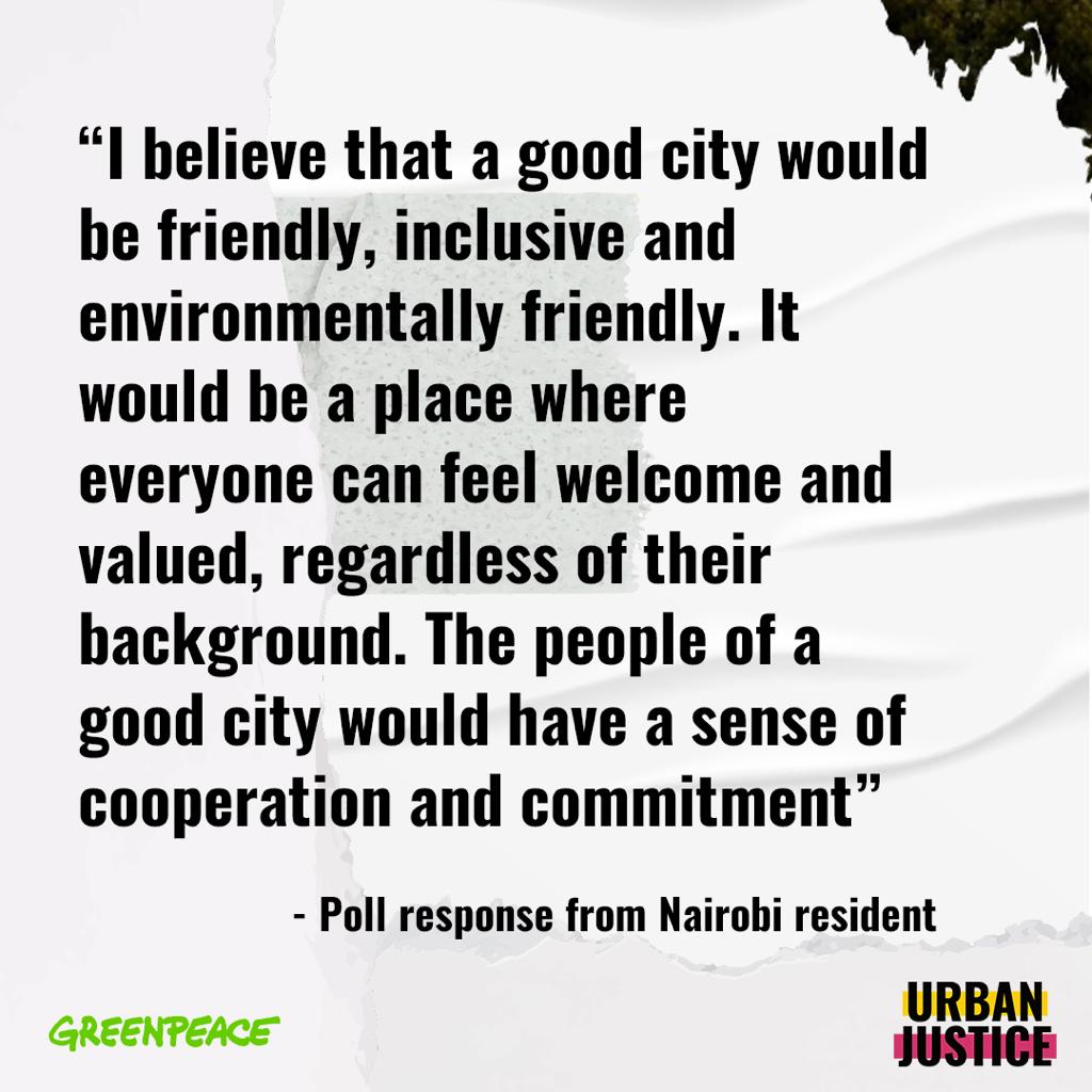 cities play a role in overcoming climate and biodiversity crisis. they aspire solutions and transformation through communities cooperation, diversity and innovation. @gp_kenyagroup @Greenpeaceafric @Ubunifu_Hub