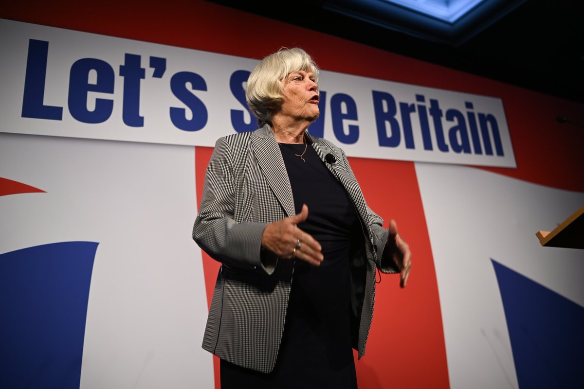 reformparty_uk's tweet photo. ➡️ Ann Widdecombe discussed the Conservative’s complete failure to govern our nation effectively, at today’s Reform UK conference. 

Together, let’s save Britain 🇬🇧 

#RFMConf https://t.co/MIBB6P0o81