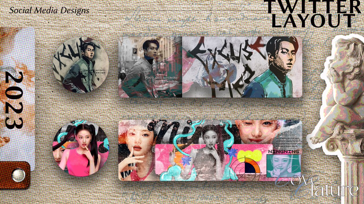 coveclature_'s tweet image. 𝗗𝗲𝘀𝗶𝗴𝗻 𝗣𝗼𝗿𝘁𝗳𝗼𝗹𝗶𝗼 [𝘂𝗽𝗱𝗮𝘁𝗲]
(May-August 2023)

Social Media Designs
Header &amp;amp; Pfp 

Commission info : coveclature[at]gmail[dot]com
#designcommission #twitterheaders #twitterlayout #artidn #artistofindonesia