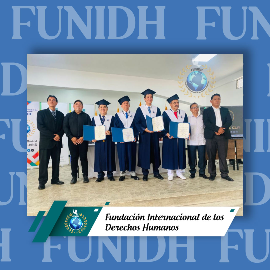 funidh_ec's tweet photo. #FUNIDH 🇪🇨 Conmemoramos con entrega de título honorífico, Doctor Honoris Causa 🎓
Felicitamos a Dr. Galo Salazar, Dr. Paolo Guevara, Dr. Gabriel Ugarte, Dr. Carlos Ulfe. 👨🎓
Gracias por su lucha y perseverancia en la defensa de los Derechos Humanos 🇺🇳
#Machala #ElOro #Ecuador https://t.co/yEUAvlBtdi