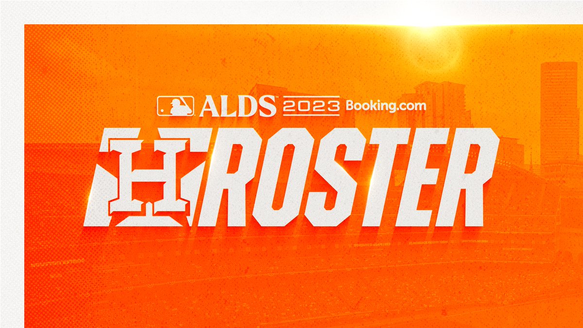 astros's tweet photo. Our ALDS roster is set. https://t.co/qZR1YOZKLk