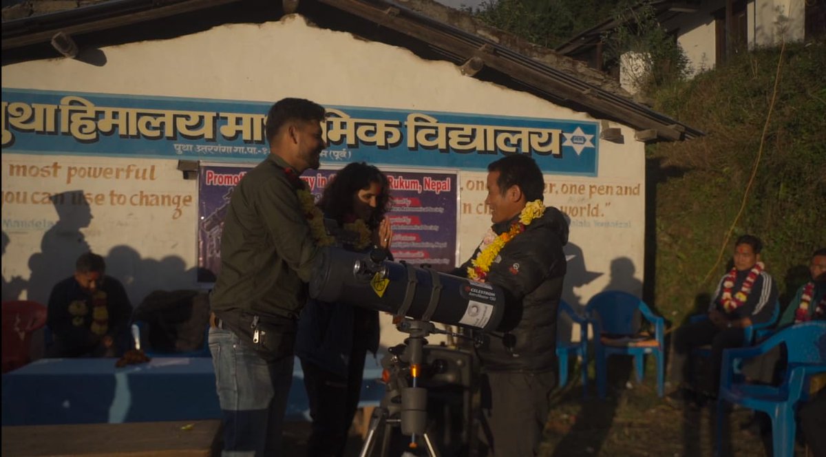 PAS_Office's tweet photo. Day6 
#promoting_astronomy_in_theEastern_Rukum 
supported by @RoyalAstroSoc
#KarmaFlightFoundation 
#PuthaUttargangaRuralMunicipality
#astronomy_outreach https://t.co/YNZ4XeNC2M