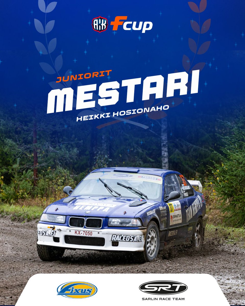 fcup_akk's tweet photo. Heikki Hosionaho ajaa Junioreiden mestariksi, onnittelut! 🍾💯

Juniorit mitalitaulukko*
🥇 Heikki Hosionaho 97p
🥈 Aki Laakkio 96p
🥉 Joakim Löfvik 94p

Rallin tulokset ⏱ https://t.co/2WZIHRkLjO

#FCup #ParastaFryhmää #OrimattilaRalli

*Tulokset epävirallisia https://t.co/eYfTbuwT4j