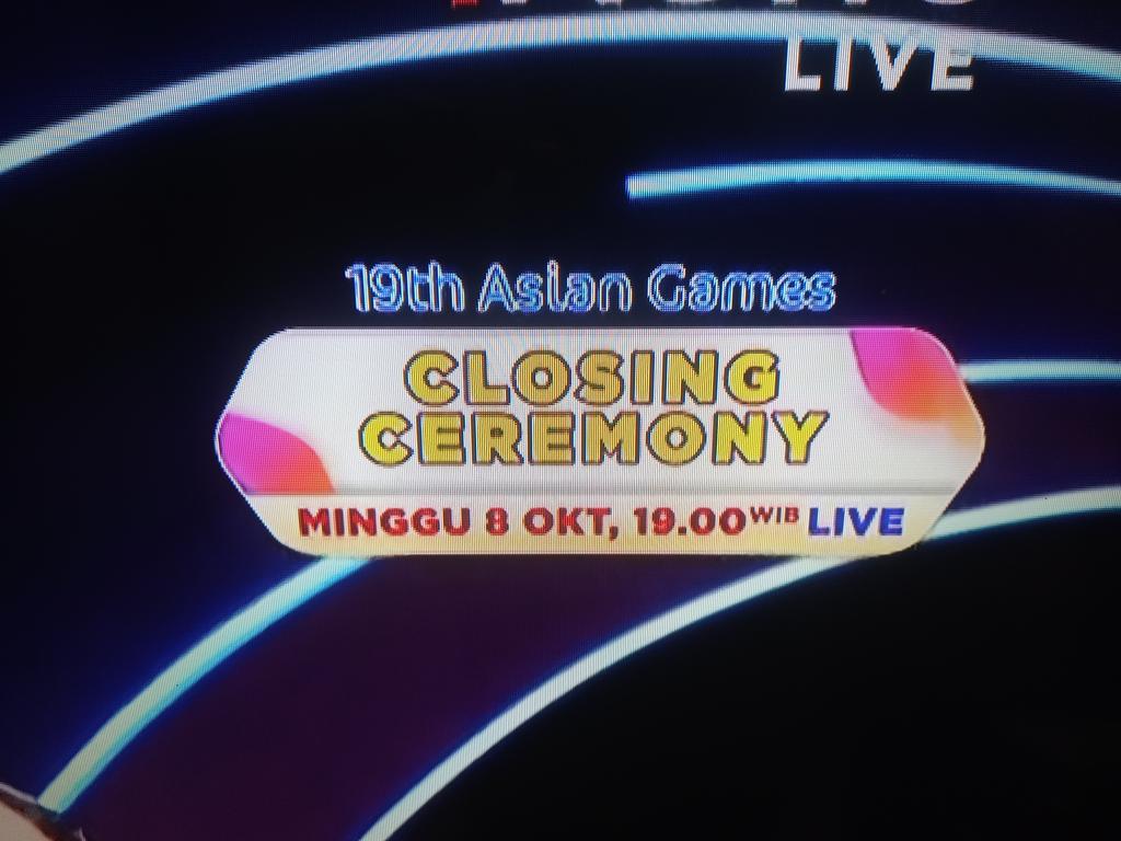 Raka_HI12's tweet photo. @BadmintonTalk Terima Kasih Tim Indonesia yg telah berjuang di Asian Games Hangzhou 2022 🇮🇩🇮🇩
.
Jangan lupa Closing Ceremony Asian Games 2022 LIVE di iNews dan TVRI Sport besok jam 19.00 #sorryspam https://t.co/S8MnP76MrC