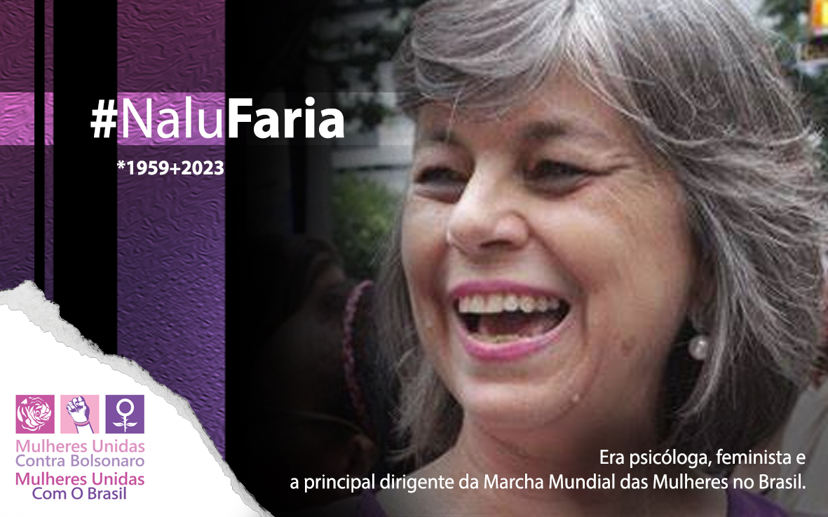 #NaluFaria era psicóloga, feminista e a principal dirigente da Marcha Mundial das Mulheres no Brasil.

#feminismos #FariaNalu #MarchaDasMulheres #autoconhecimento #psicologias #SociedadeJusta #MUCB #MulheresUndasContraBolsonaro #MulheresUnidasComOBrasil