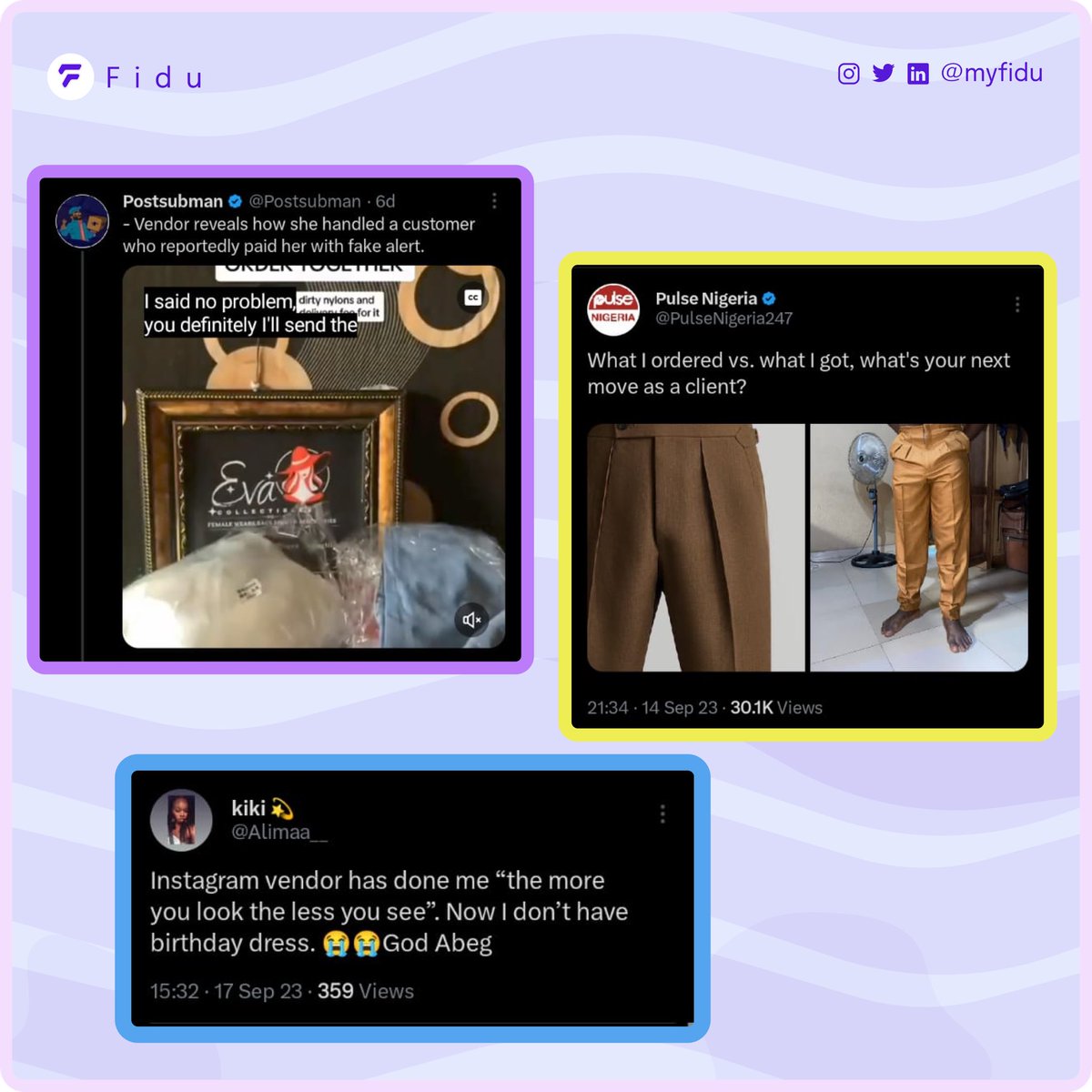 myfidu's tweet photo. We have seen series of negative feedbacks on “What I ordered vs what I got” between Merchants and Buyers, and we are here to solve that problem. One transaction at a time, that's our mission💡

Join the waitlist ⬇️ https://t.co/gh8v1IvIx4 
 #PositiveChange #JoinTheWaitlist https://t.co/D9xqAAG035