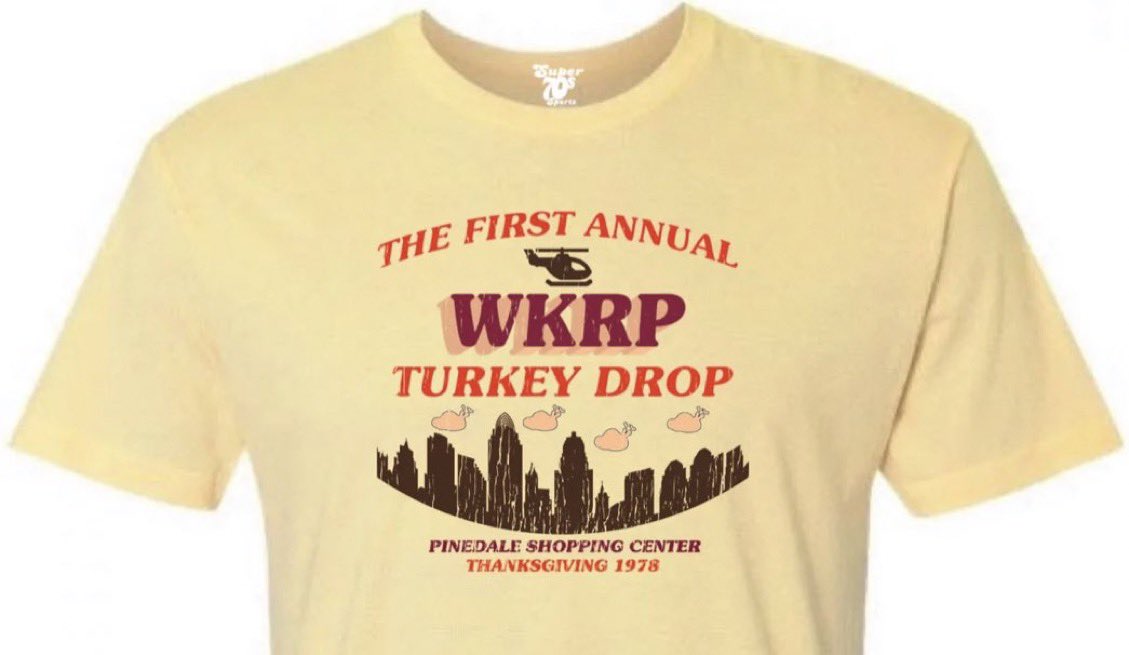 “As God is my witness, I thought turkeys could fly."

👉 super70ssportsstore.com/products/wkrp-…