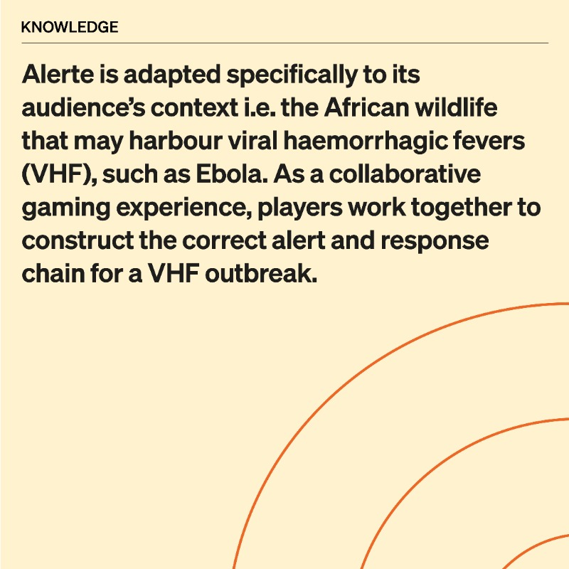 WOAH's tweet photo. How good are you at Alerte? Alerte is an educational card game, developed as part of our EBO-SURSY project, to help players better understand their role in the disease surveillance chain and empower them to recognise and report #animaldiseases or unusual animal occurrences.