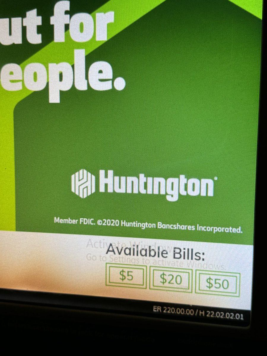 NoMorePasswordz's tweet image. I think @HuntingtonBank needs to learn how to use LTSC for Windows on their ATMs. I’m a bit concerned about updates on this! #activatewindows