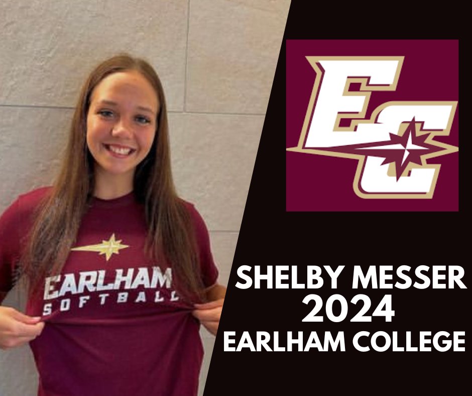 COMMITMENT ALERT!Congrats to Shelby Messer on her commitment to Earlham.Shelby is a pitcher with crazy movement. Also, a one of a kind kid. Always bubbly and makes any team better. I am so excited to see you continue at the next level. Earlham is getting one of the best, Shelby💪🏼