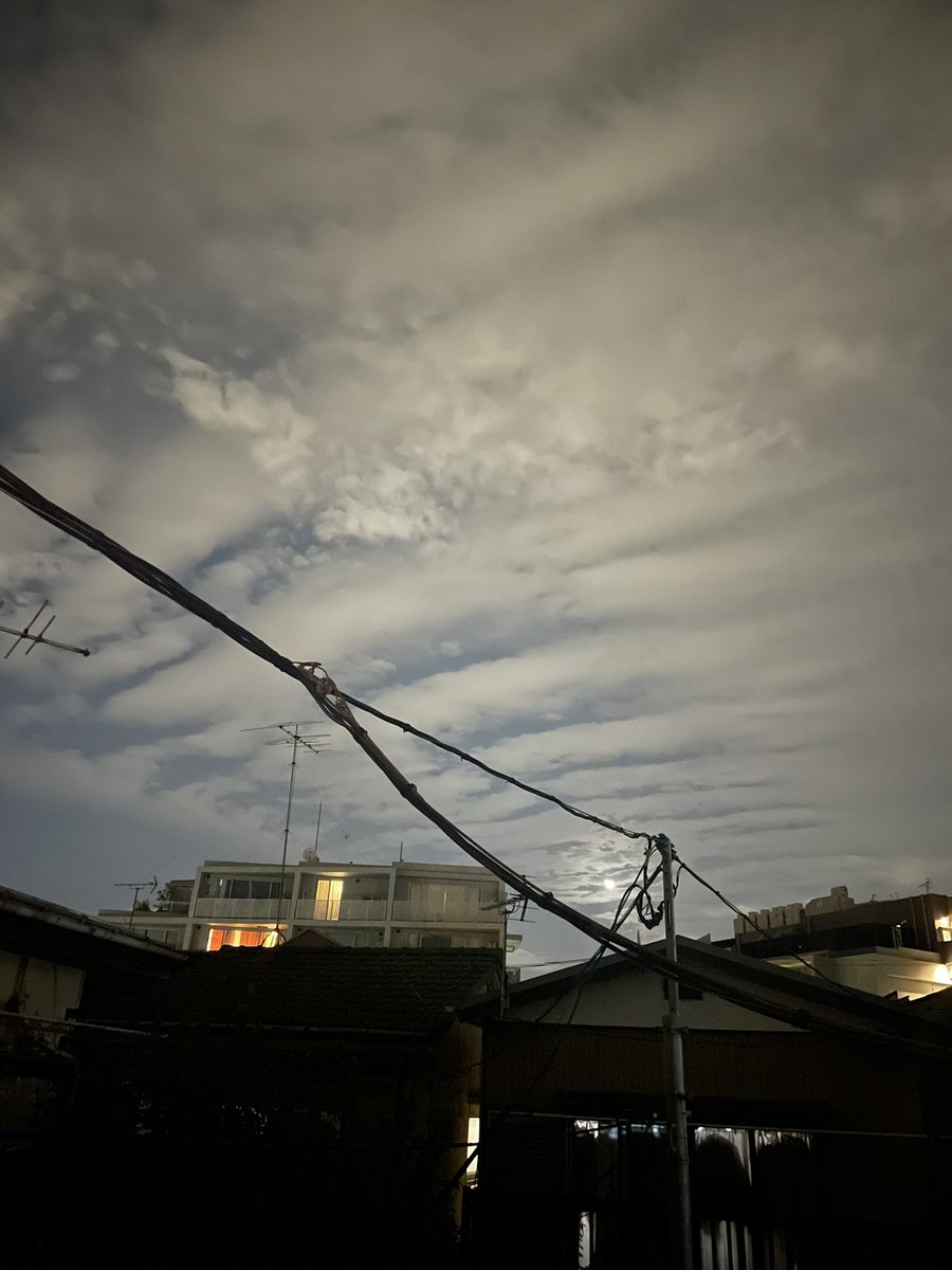 さっきもっとあばら感あったけど崩れてしまったな。肋みたいな雲
#アバラ雲