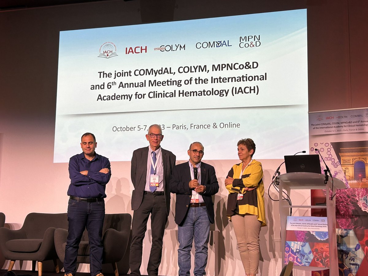 StefanoLuminari's tweet photo. Best team leading IACH dayS in paris #colym #comydal #mpncod @AnnaSureda5 @Dr_AmerZeidan @Mohty_EBMT and Arnon Nagler https://t.co/sbiJW3aGjj