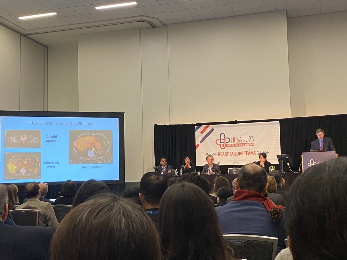Packed room for the cardiac sarcoidosis session at #HFSA2023 . Great to see so much interest! Excellent talks and impressive speakers!