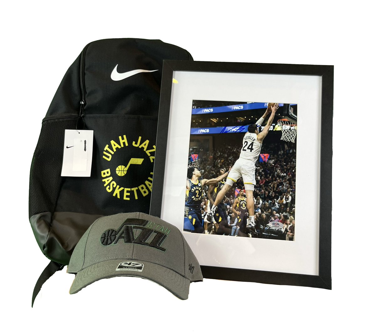 DishAndSwishPod's tweet photo. 🏀GIVEAWAY🏀 
Attention Utah Jazz Fans! We are doing a giveaway of the following items! 
-Nike Utah Jazz Backpack
-Utah Jazz Hat
-Signed/Framed Walker Kessler photo (w/ COA)
Over $200 VALUE!

To enter: 
-like this post
-RT this post
-follow our account

#nba #utahjazz #giveaway https://t.co/2nWPot7Ayf