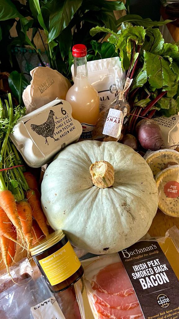 What a haul from todays @InnsCrossMarket with @WeAreBabble . It’s a Romper Room of great local producers to include @BeardedCandles @BuchanansTurkey @AutumnHarvest1 @Delimuru @Curious_Farmer @Oystercatcher4 @KeNakoBiltong