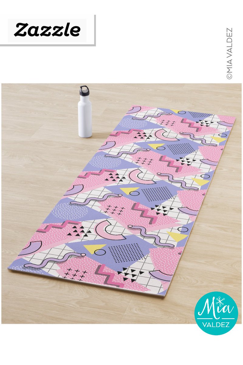 MiaDisseny's tweet photo. 80's Memphis Active Pink Lilac - Yoga Mat @Zazzle
.
https://t.co/nH8TyfYdfz
.
#active #grid #vintage #retro #memphisstyle #geometric #80s #colorful #pink #lilac #mia #valdez
#yoga #fitness #aerobics #leggings #sportware #capri #zazzlemade https://t.co/tJbpQjstGO