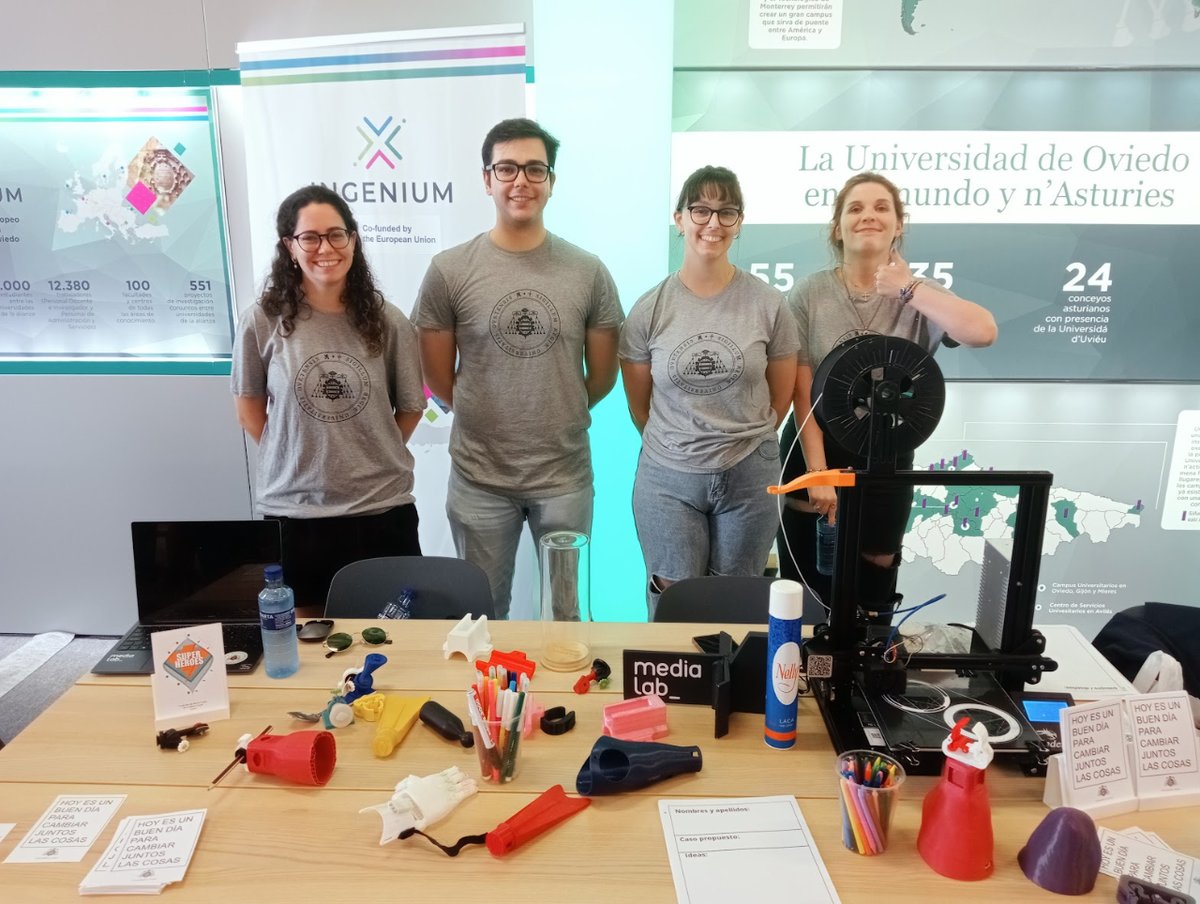 CURSO DE IMPRESIÓN 3D_
¡Para estudiantes de la Universidad de Oviedo!
Un curso de 4 horas que te permitirá saber diseñar para imprimir en 3D. 
Fecha: 18 de octubre. 16:00 h a 20:00 h.
Plazas limitadas: 10 personas.
Inscripción:
forms.office.com/Pages/Response…
#medialab #impresion3d