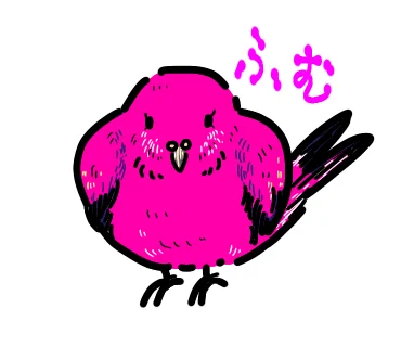 突然作り始めた「ウチの4羽」LINEスタンプ。ういきょきょ、文鳥B氏、文鳥H氏、こぶち、です。 