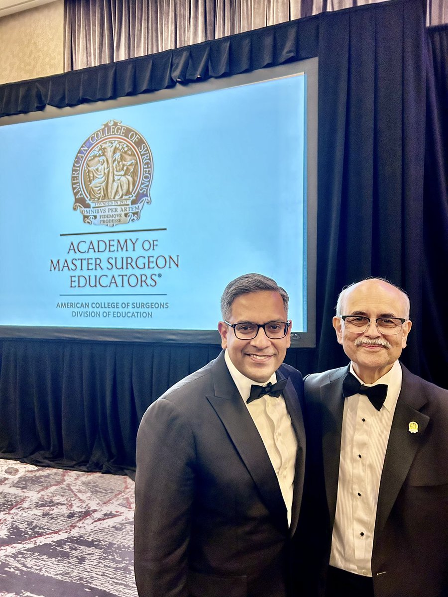 Incredibly honored to be inducted @AmCollSurgeons Academy of Master Surgeon Educators joining mentors & colleagues to advance surgical education!Thankful for so many who opened doors&guided me throughout! 🙏🏽 @TomVargheseJr @RoyPhit @evmssurgery @ShockTrauma_CC @rwjsurgery @RWJMS