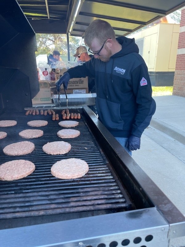 Firing up the <a href="/atmosenergy/">atmosenergy</a> grill alongside <a href="/OverlandParkFD/">Overland Park Fire Department</a> at #SpecialNeedsDay. We are #fuelingsafeandthrivingcommunities with our #partnersinsafety on the Kansas side of KC throughout the month of October!