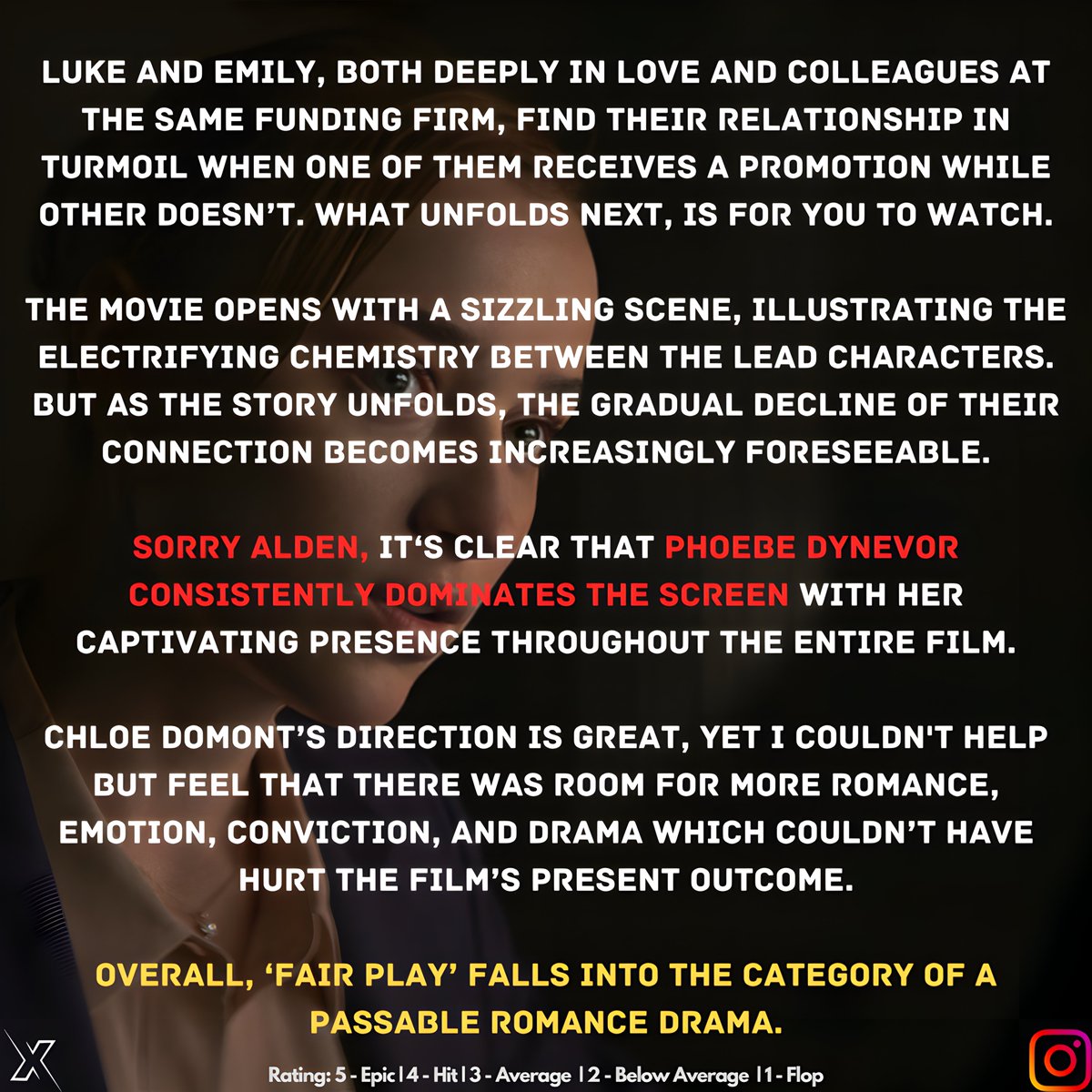 #FairPlay Review (Netflix Original Film)

#PhoebeDynevor #AldenEhrenreich #ChloeDomont 

@netflix #FairPlayMovie #FairPlayNetflix