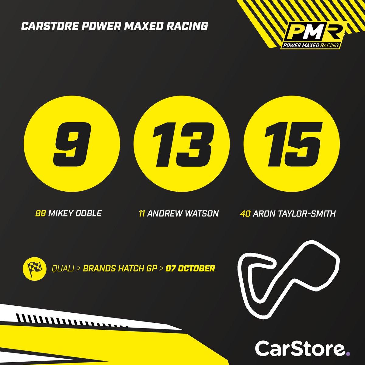 UKPMR's tweet photo. Mikey leads our charge heading into the final race day of the season 🏁

@CarStoreUK_ #GoGoPMR @PowerMaxedUK @BTCC https://t.co/LQxYGoTcQs