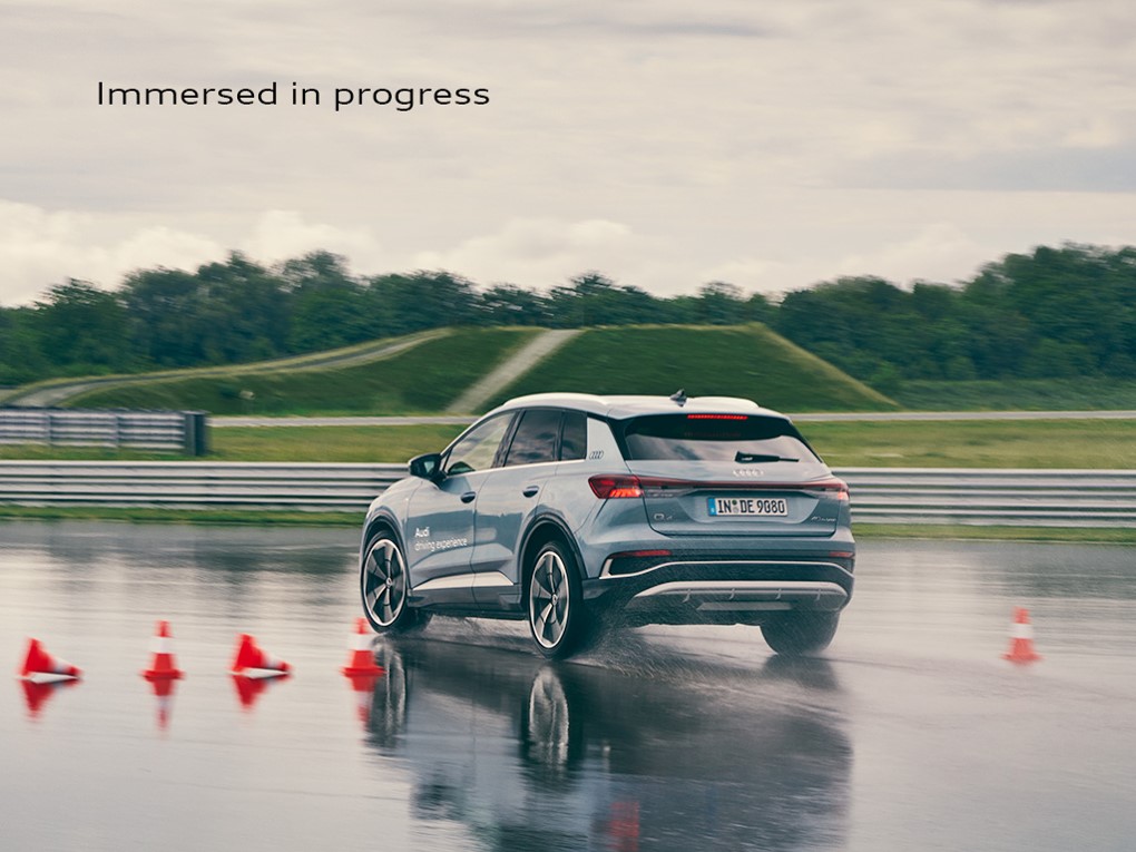 AudiPakistan's tweet photo. Take a closer look at the progress you can feel. The Q4 e-tron at this year’s @iaamobility. #Q4etron https://t.co/eUB68Uxicv