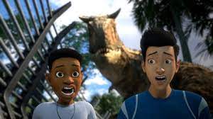 Fcsnva's tweet photo. #SaturdayMorningCartoons today: dim wit Spike wants a bone; Barry and Wally fight a big bulky '60s robot; Dorno feels left out again; kids and dinosaurs don't mix, so of course, send them to Raptor camp. #TheCounterfeitCat #TheFlash #SpaceStars #JurassicWorld #CampCretaceous https://t.co/EMgdiFpabk