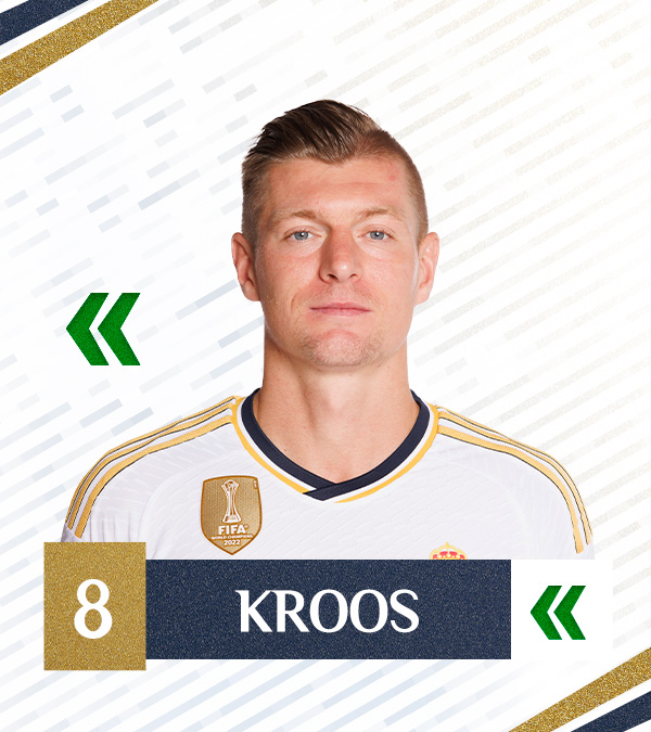 realmadrid's tweet photo. 🔁 69' | 3-0 | Cambio: 

@ToniKroos  ↔️ @Camavinga 

#RealMadridOsasuna https://t.co/Y5m3uJOa9t