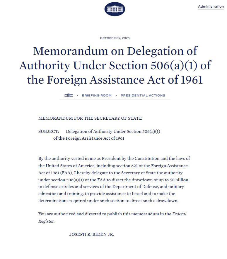 PunishDem1776's tweet image. And there it is…

The U.S. is sending $8B worth of military aid to Israel