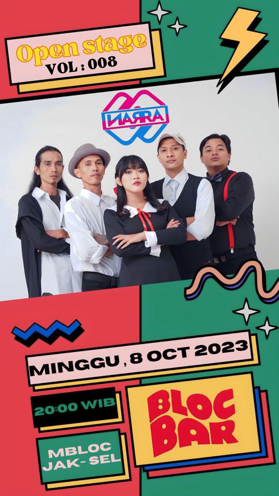 narraofficial_'s tweet photo. Hallo Narrative👋🏽

Panggilan terbuka untuk warga jakarta selatan &amp; sekitarnya🗣📢 See You✌🏽🙌🏽

#narra #narrative #kisah #diam #mbloc #blocbar #music #musisi #indie #jakartaselatan #jakarta #indonesia https://t.co/qqxwgFP8e4