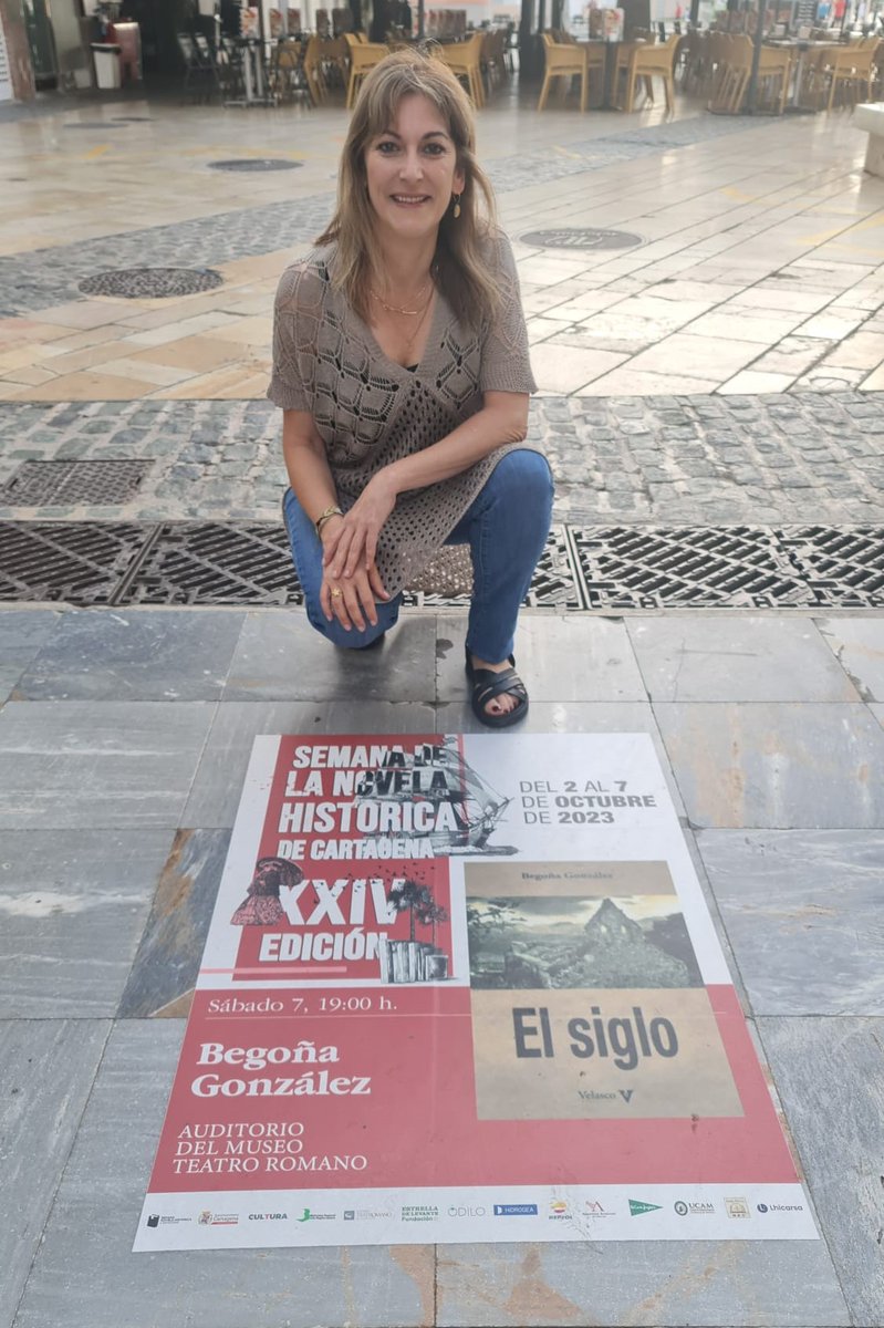 begonaglezglez's tweet photo. Hoy en Cartago Nova se hablará de Cabrales, de Toledo, de supervivencia y de esperanza. 

#cartagena #semananovelahistóricacartagena #novelahistórica #premioodilo #elsiglo #begoñagonzález #velascoediciones https://t.co/2gaAkejVCr