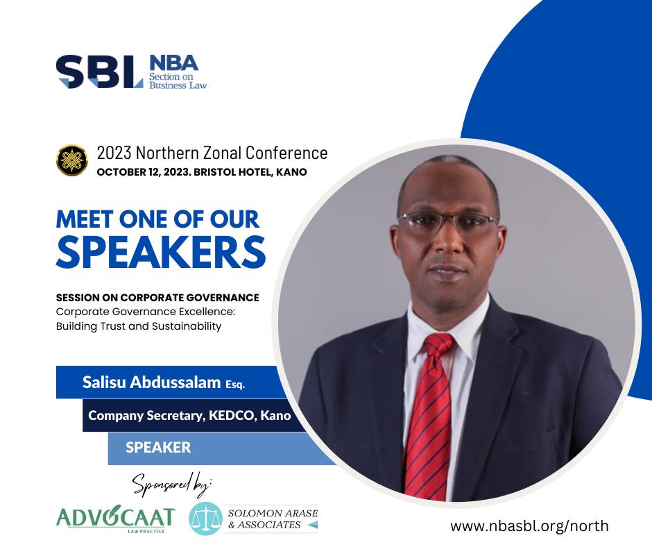 nbasblofficial's tweet photo. As the Inaugural NBA-SBL Northern Zonal C
ommittee Conference draws nearer, we want to introduce you to our Moderators, Speakers and Session Coordinators.

These speakers are for the Session on Corporate Governance

#NBASBL2023 #NorthernConference #2023Conference #North https://t.co/Q5hCcefai9