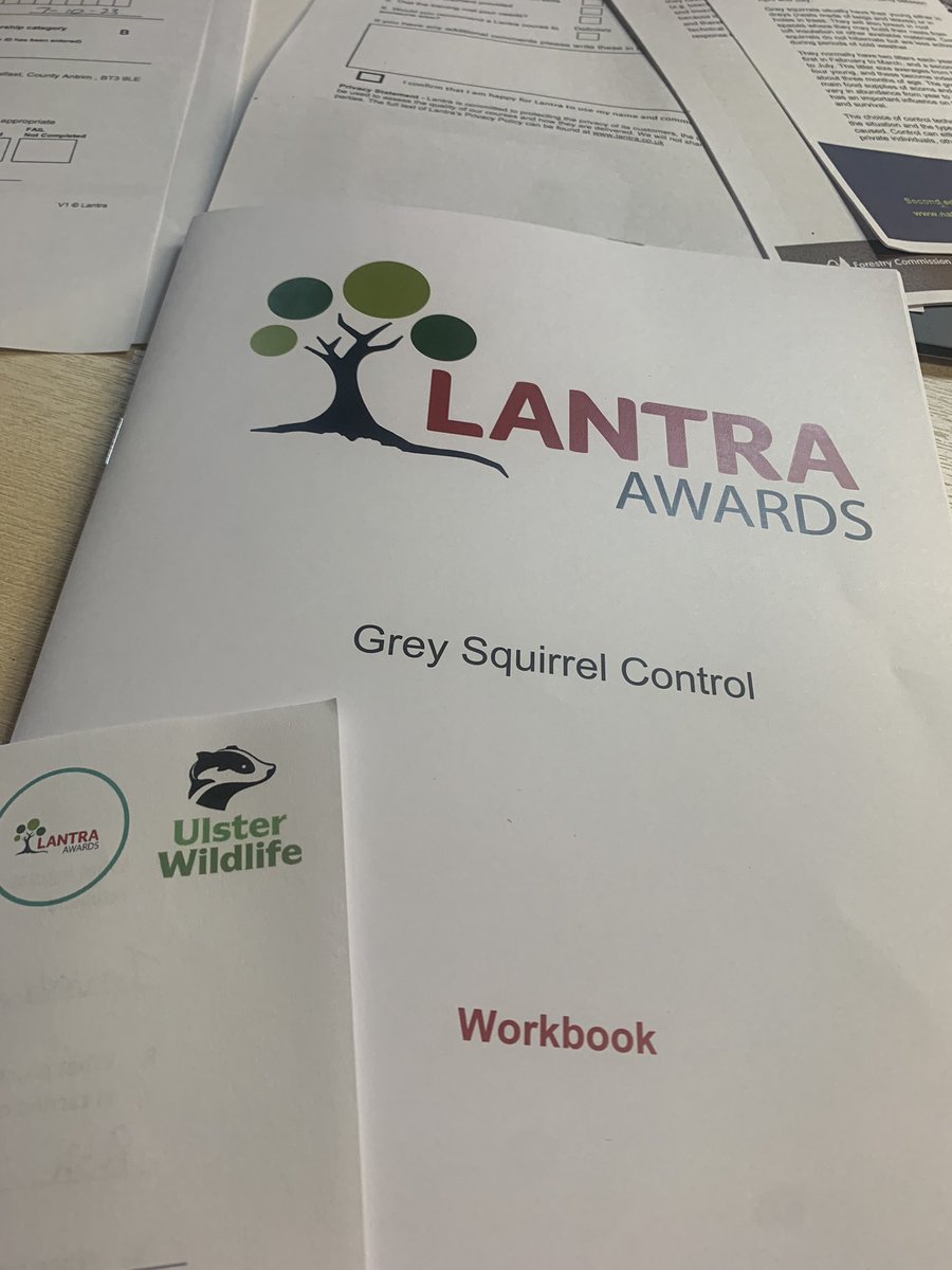 PaulTrainsafe41's tweet photo. Some CPD today 
@ulsterwildlife 
#protectourreds
#greysquirrelcontrol https://t.co/GfKmRJscUG